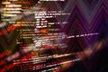 Software developer programming code. Abstract computer script code Royalty Free Stock Photo