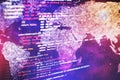 Software developer programming code. Abstract computer script code Royalty Free Stock Photo