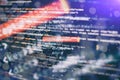 Software developer programming code. Abstract computer script code. Selective focus Royalty Free Stock Photo