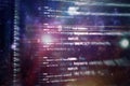 Software developer programming code. Abstract computer script code. Selective focus Royalty Free Stock Photo