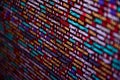 Software developer programming code on computer. Abstract computer script source code Royalty Free Stock Photo