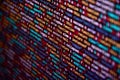 Software developer programming code on computer. Abstract computer script source code Royalty Free Stock Photo