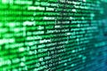 Software developer programming code on computer. Computer program preview. Developer working on websites codes in office. Abstract Royalty Free Stock Photo