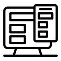 Software developer is programming a web page using computer app Royalty Free Stock Photo