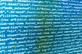 Software developer workspace screen Royalty Free Stock Photo