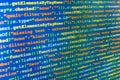 Software developer workspace screen Royalty Free Stock Photo