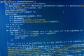 Software developer workspace screen Royalty Free Stock Photo
