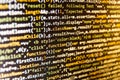 Software developer workspace screen Royalty Free Stock Photo