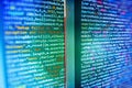 Software developer workspace screen Royalty Free Stock Photo