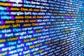 Software developer workspace screen Royalty Free Stock Photo