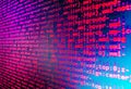 Software developer workspace screen Royalty Free Stock Photo