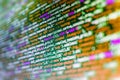 Software developer workspace screen Royalty Free Stock Photo