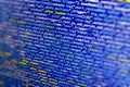 Software developer workspace screen Royalty Free Stock Photo