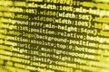 Software developer workspace screen Royalty Free Stock Photo