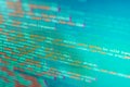 Software developer workspace screen Royalty Free Stock Photo