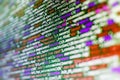Software developer workspace screen Royalty Free Stock Photo
