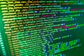 Software developer workspace screen Royalty Free Stock Photo