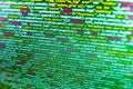 Software developer workspace screen Royalty Free Stock Photo