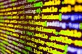 Software developer workspace screen Royalty Free Stock Photo