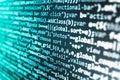 Software developer workspace screen Royalty Free Stock Photo