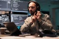 Software developer writing source code Royalty Free Stock Photo