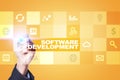 Software development. Applications APPS for business. Programming. Royalty Free Stock Photo