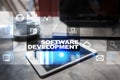 Software development. Applications APPS for business. Programming. Royalty Free Stock Photo