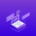 Software development . big data processing Royalty Free Stock Photo