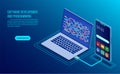 Software development and coding. programming of concept Royalty Free Stock Photo