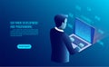 Software development and coding. programming of concept Royalty Free Stock Photo