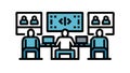 Software Development and Coding Team, vector design Generative AI Royalty Free Stock Photo