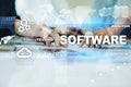 Software development. Data Digital Programs System Technology Concept. Royalty Free Stock Photo