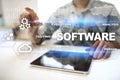 Software development. Data Digital Programs System Technology Concept. Royalty Free Stock Photo