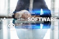 Software development. Data Digital Programs System Technology Concept. Royalty Free Stock Photo