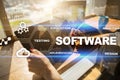 Software development. Data Digital Programs System Technology Concept. Royalty Free Stock Photo