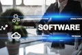 Software development. Data Digital Programs System Technology Concept. Royalty Free Stock Photo