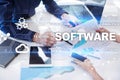 Software development. Data Digital Programs System Technology Concept. Royalty Free Stock Photo