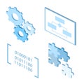 Software development life-cycle process icons. Royalty Free Stock Photo