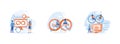 Software development. Software management. DevOps engineers web design with people.
