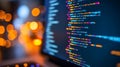 Software Development. Programming Code on Computer Screen, Abstract Technology Background. Royalty Free Stock Photo