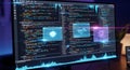 Software Development Programming Code on Screen Data Analysis AI Machine Learning Technology Computer Digital Network Cyberspace I Royalty Free Stock Photo