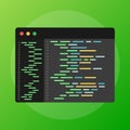 Software development, programming, coding vector concept. Isometric vector illustration. Landing page concept. Royalty Free Stock Photo