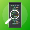 Software development, programming, coding vector concept. Isometric vector illustration. Landing page concept. Royalty Free Stock Photo