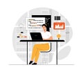Software development, programming, coding. Woman working with program code, testing and optimization, engineering