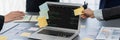 Software development programming on computer screen for brisk application Royalty Free Stock Photo
