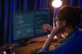 Software development programming on computer screen for brisk application Royalty Free Stock Photo