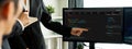 Software development programming on computer screen for brisk application Royalty Free Stock Photo