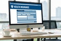 Software development programming on computer screen for modish application Royalty Free Stock Photo