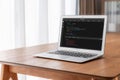 Software development programming on computer screen for modish application Royalty Free Stock Photo