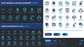 Software Development and User Experience Icons Royalty Free Stock Photo